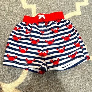 Adorable Crab Swim Trunks- size 3-6 months
